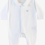 Kruippakje Velours Little Royals White 1M Baby Gi