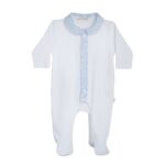 Kruippakje Summertime White & Blue Katoen 1M Baby Gi