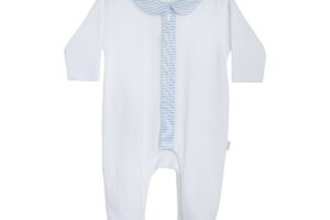 Kruippakje Summertime White & Blue Katoen 1M Baby Gi