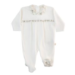 Kruippakje Velours Ivory Sirley 3M Baby Gi