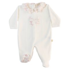 Kruippakje Velours Ivory Vintage 3M Baby Gi