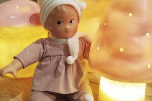 Lamp Paddenstoel Klein Oud Roze Heico