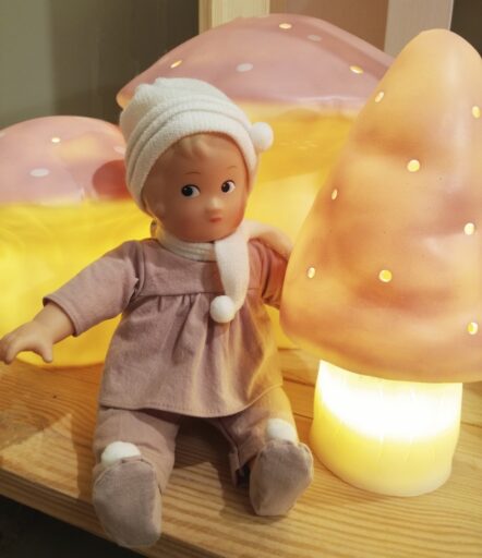 Lamp Paddenstoel Klein Oud Roze Heico