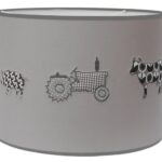 Lampenkap Boerderij Grijs Taftan