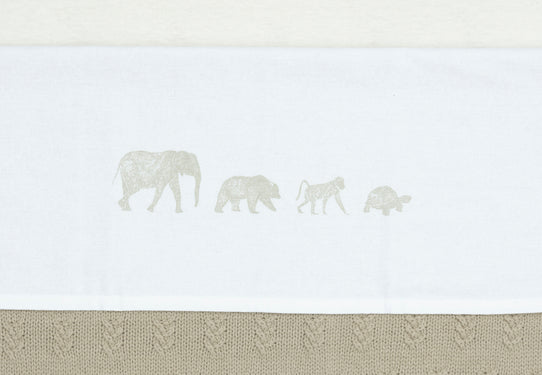 Ledikantlaken Animals Olive Green Jollein