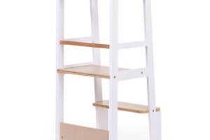 Leertoren Wit Naturel Childhome