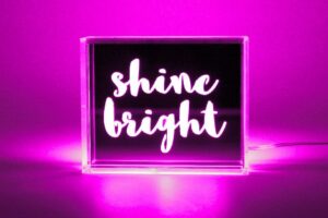 Locomocean Lightbox Acrylic Roze