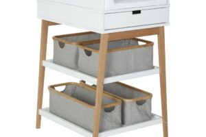 LUIERTAFEL HIP + LADE – WHITE/NATUREL QUAX