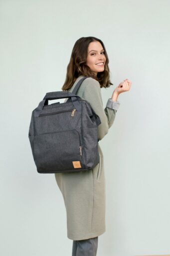 Luiertas Backpack Goldie Antraciet Lässig