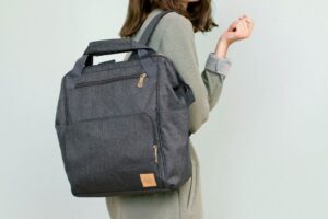 Luiertas Backpack Goldie Antraciet Lässig