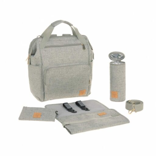 Luiertas Backpack Goldie Bouclé Beige Lässig