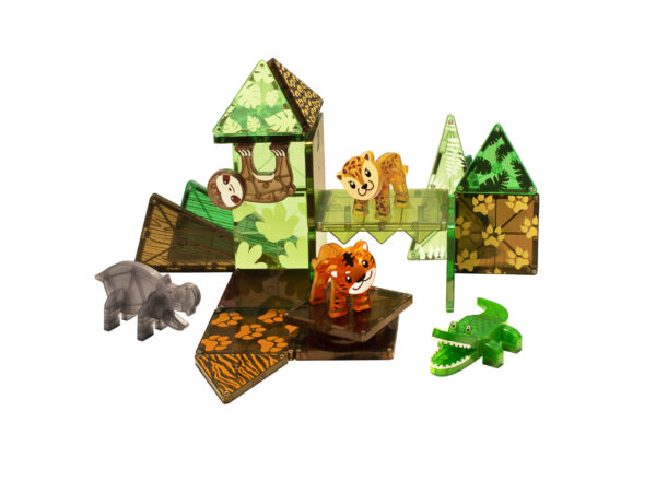 Bouwset Magnetisch Jungle Animals 25 Stuks Magna-Tiles