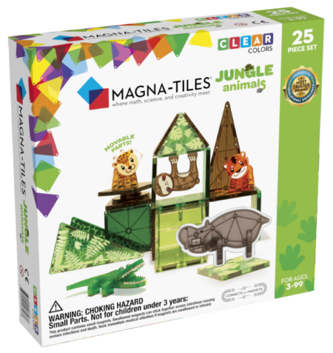 Bouwset Magnetisch Jungle Animals 25 Stuks Magna-Tiles