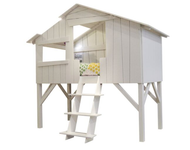 BOOMHUTBED 090 X 190 HALFHOOG