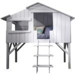 BOOMHUTBED 090 X 190 HALFHOOG