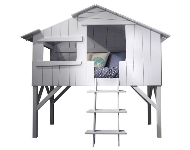 BOOMHUTBED 090 X 190 HALFHOOG