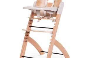 Meegroeistoel + Eettablet Naturel Beige Evosit Childhome