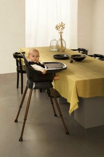 Meegroeistoel Ultimo 3 Luxe Black/Walnut Quax