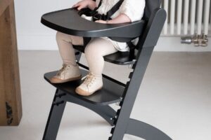 Meegroeistoel + Eettablet Zwart Evosit Childhome