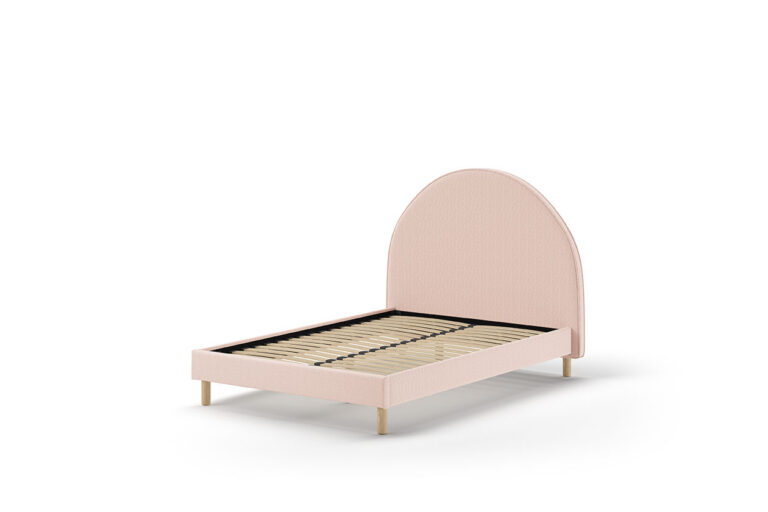 BED 140 X 200 ROZE GESTOFFEERD MOON VIPACK