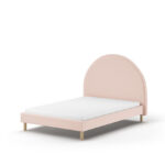 BED 140 X 200 ROZE GESTOFFEERD MOON VIPACK