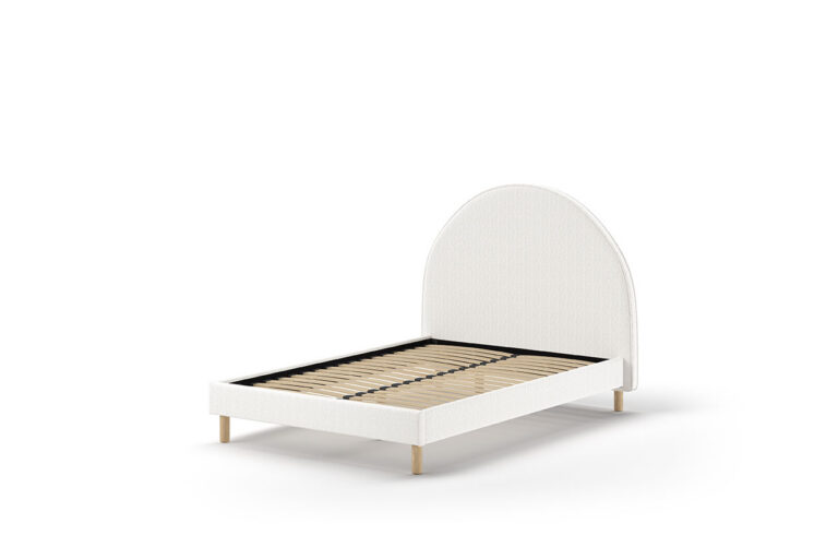 BED 140 X 200 WIT GESTOFFEERD MOON VIPACK