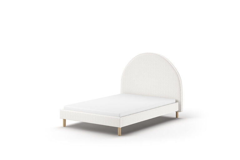 BED 140 X 200 WIT GESTOFFEERD MOON VIPACK