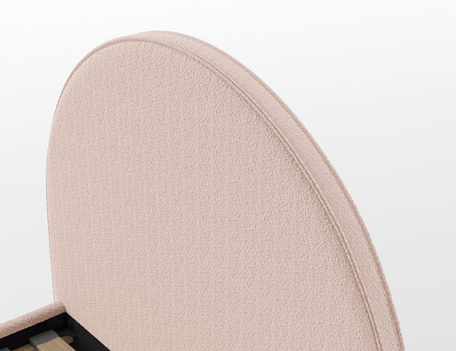 BED 090 X 200 ROZE GESTOFFEERD MOON VIPACK
