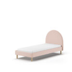BED 090 X 200 ROZE GESTOFFEERD MOON VIPACK