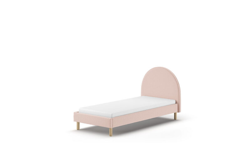 BED 090 X 200 ROZE GESTOFFEERD MOON VIPACK
