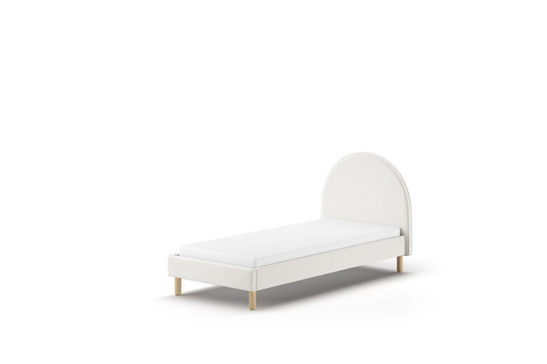 BED 090 X 200 WIT GESTOFFEERD MOON VIPACK