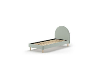 BED 090 X 200 GROEN GESTOFFEERD MOON VIPACK