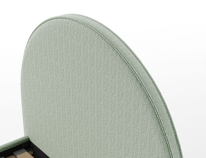 BED 140 X 200 GROEN GESTOFFEERD MOON VIPACK