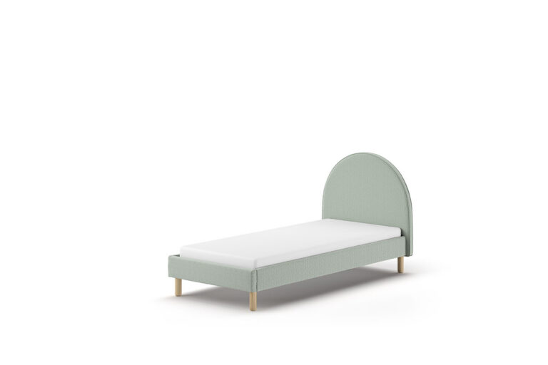BED 090 X 200 GROEN GESTOFFEERD MOON VIPACK