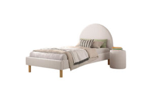BED 090 X 200 WIT GESTOFFEERD MOON VIPACK