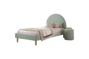 BED 090 X 200 GROEN GESTOFFEERD MOON VIPACK