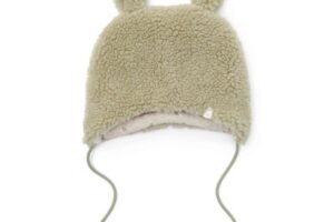 Mutsje Teddy Soft Green Maat 0-3M Little Dutch