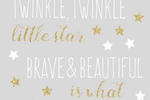 Muursticker Brave And Beautiful Gold Roommates