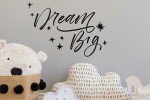 Muursticker Dream Big Roommates