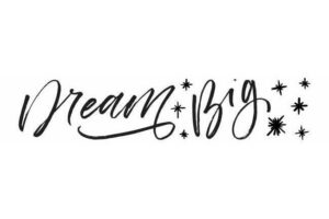 Muursticker Dream Big Roommates