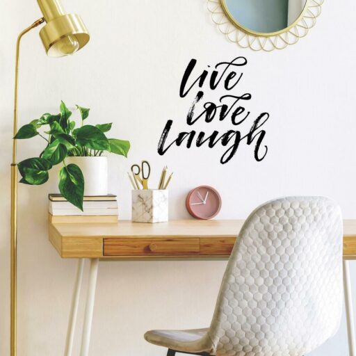 Muursticker Live Laugh Love Roommates