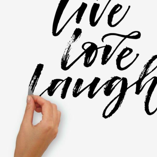 Muursticker Live Laugh Love Roommates