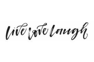 Muursticker Live Laugh Love Roommates