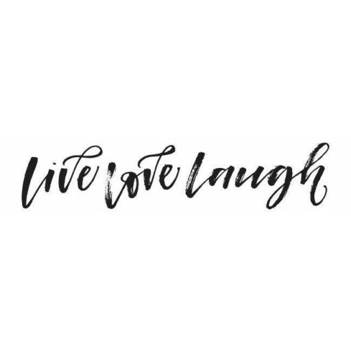 Muursticker Live Laugh Love Roommates
