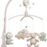 Muziekmobiel Animals Laurel Green/Warm Linen Baby's Only