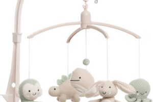 Muziekmobiel Animals Laurel Green/Warm Linen Baby’s Only