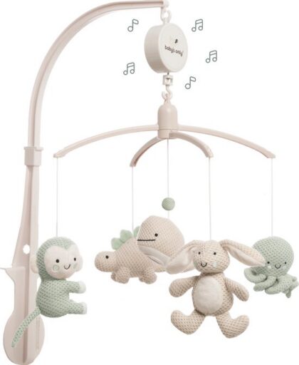 Muziekmobiel Animals Laurel Green/Warm Linen Baby’s Only