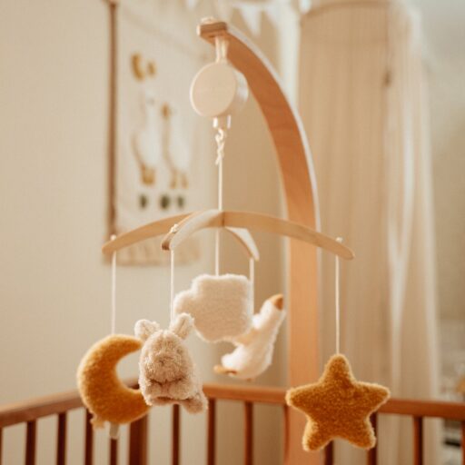 Muziekmobiel Hout Newborn Naturals Little Dutch