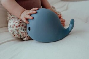 Nachtlampje Moby Blauw Flow