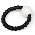 Rattle Ring Soft Black & White
